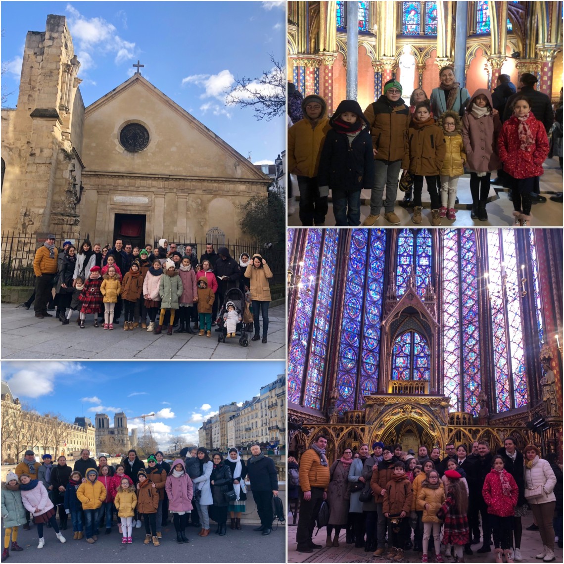 Copiii vizitează cele mai vechi biserici Rive Gauche din Paris
